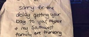 Southwest Airlines Agent Note